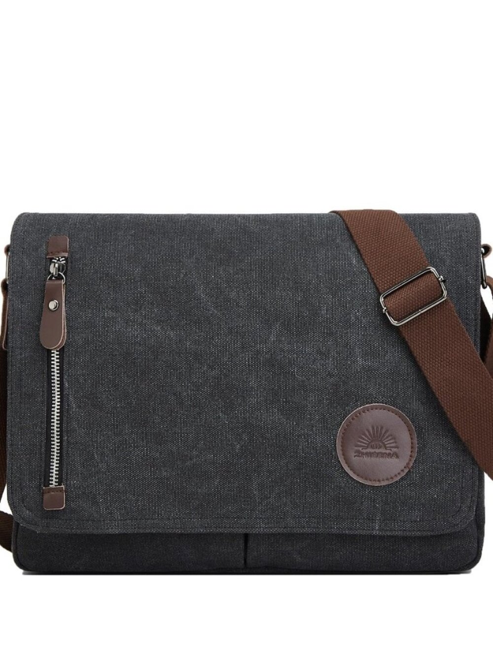 Canvas Satchel Messenger Bag for Men Women, Vintage Shoulder Laptop Bag